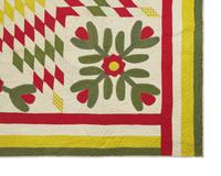 A Pieced And Appliqued "Star of Bethlehem" Quilt
