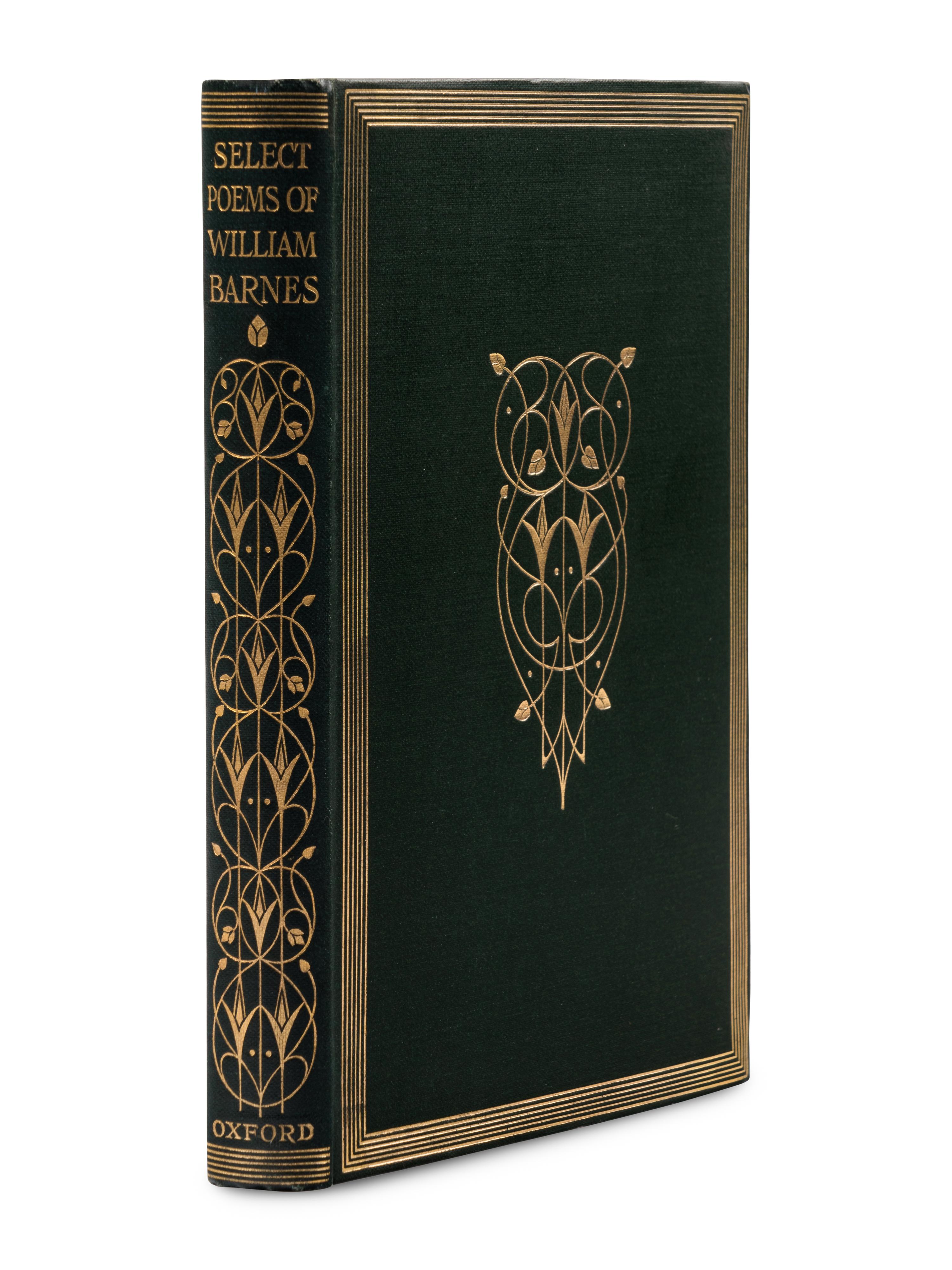 HARDY, Thomas (1840-1928), editor. Select Poems of William Barnes. Chosen and Edited with a Preface and Glossarial Notes by Thomas Hardy . London: Henry Frowde, 1908.