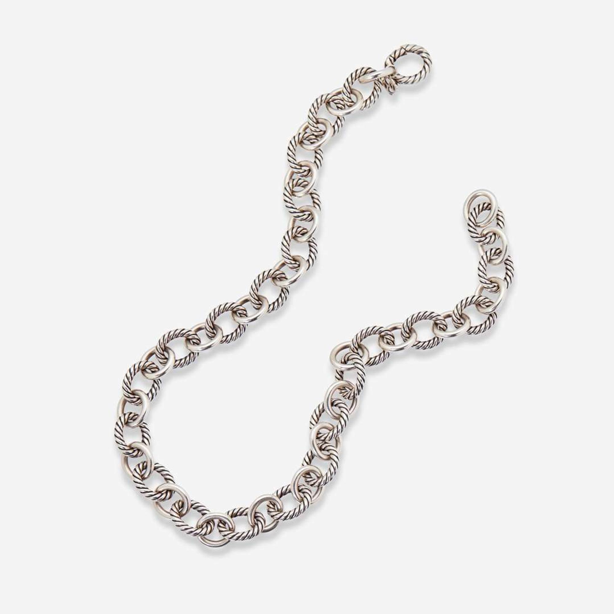 A Set of Matching David Yurman Necklace and Bracelet David Yurman