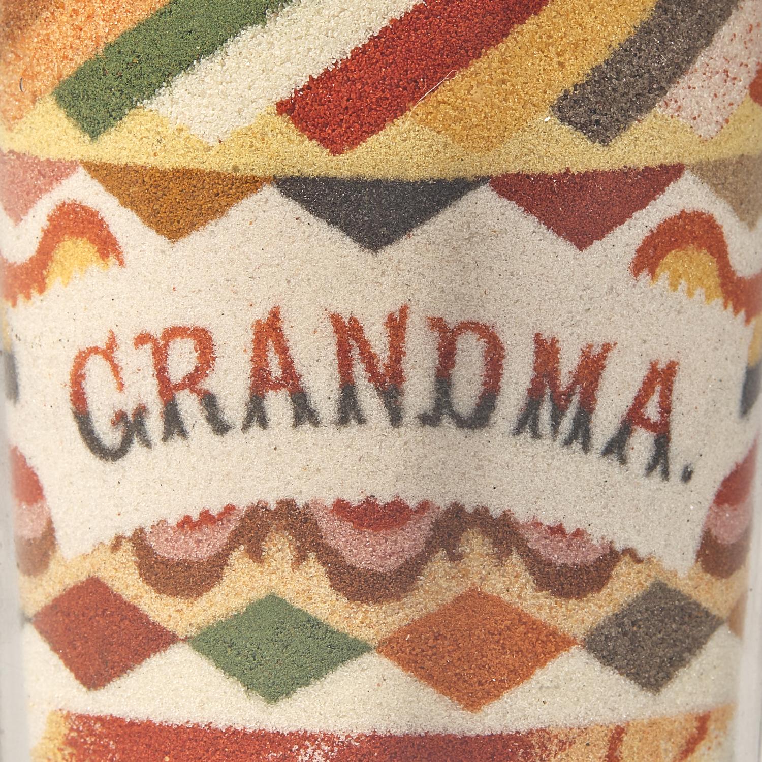A Sand Art Bottle, Andrew Clemens (1857-1895), McGregor, Iowa
