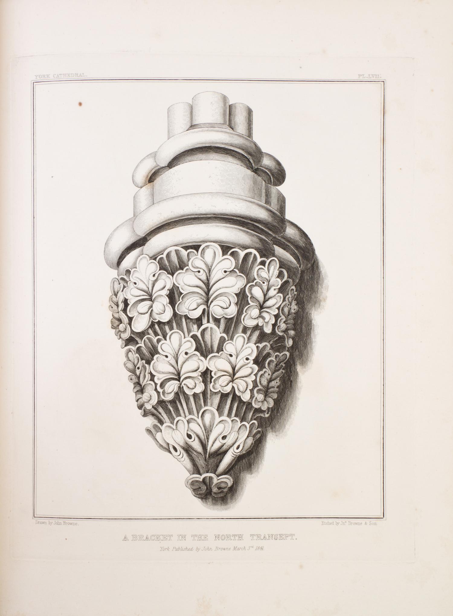 BROWNE, JOHN. History of the Metropolitan Church of St. Peter, York. London, 1847. 2 vols.