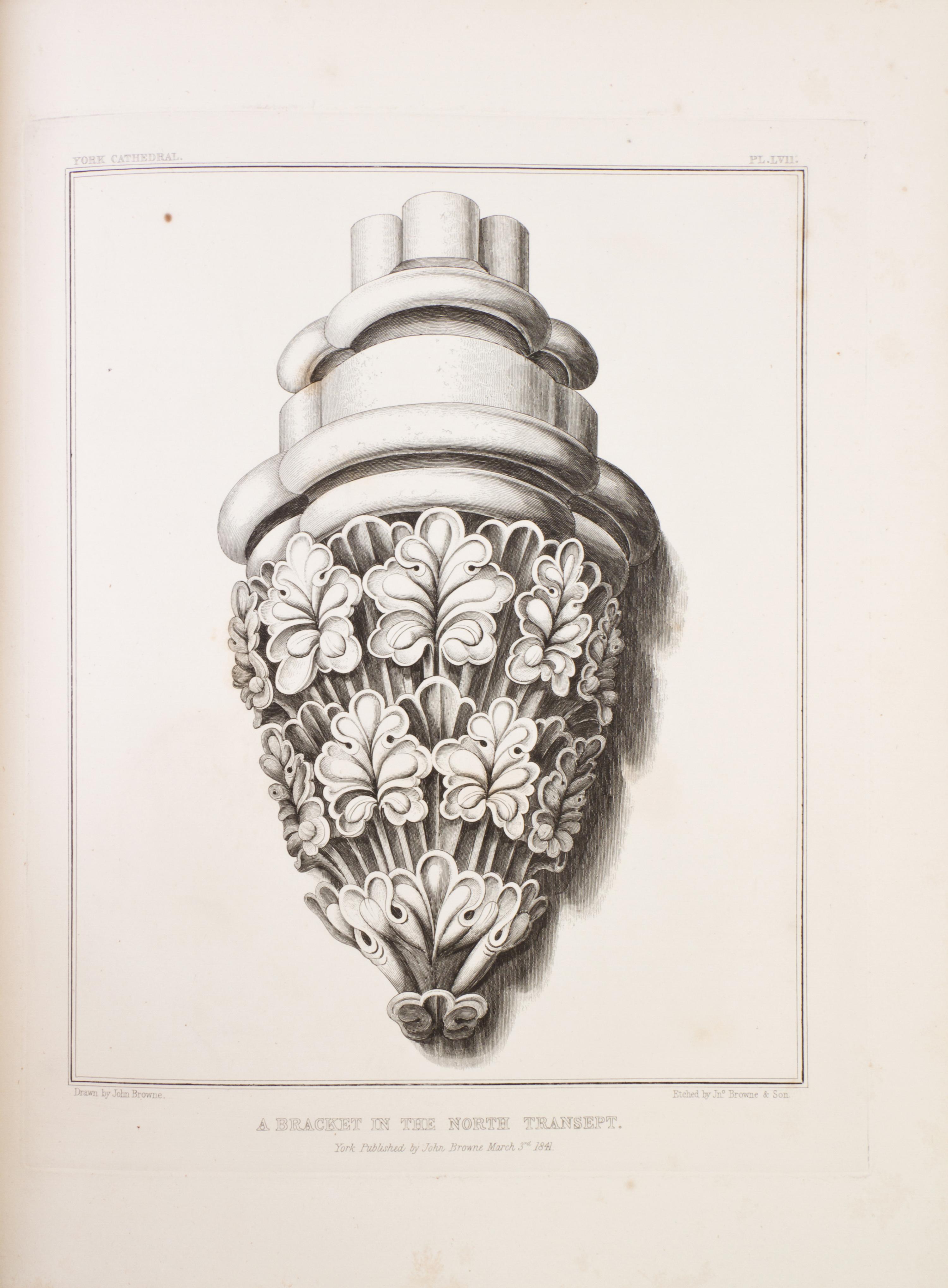 BROWNE, JOHN. History of the Metropolitan Church of St. Peter, York. London, 1847. 2 vols.