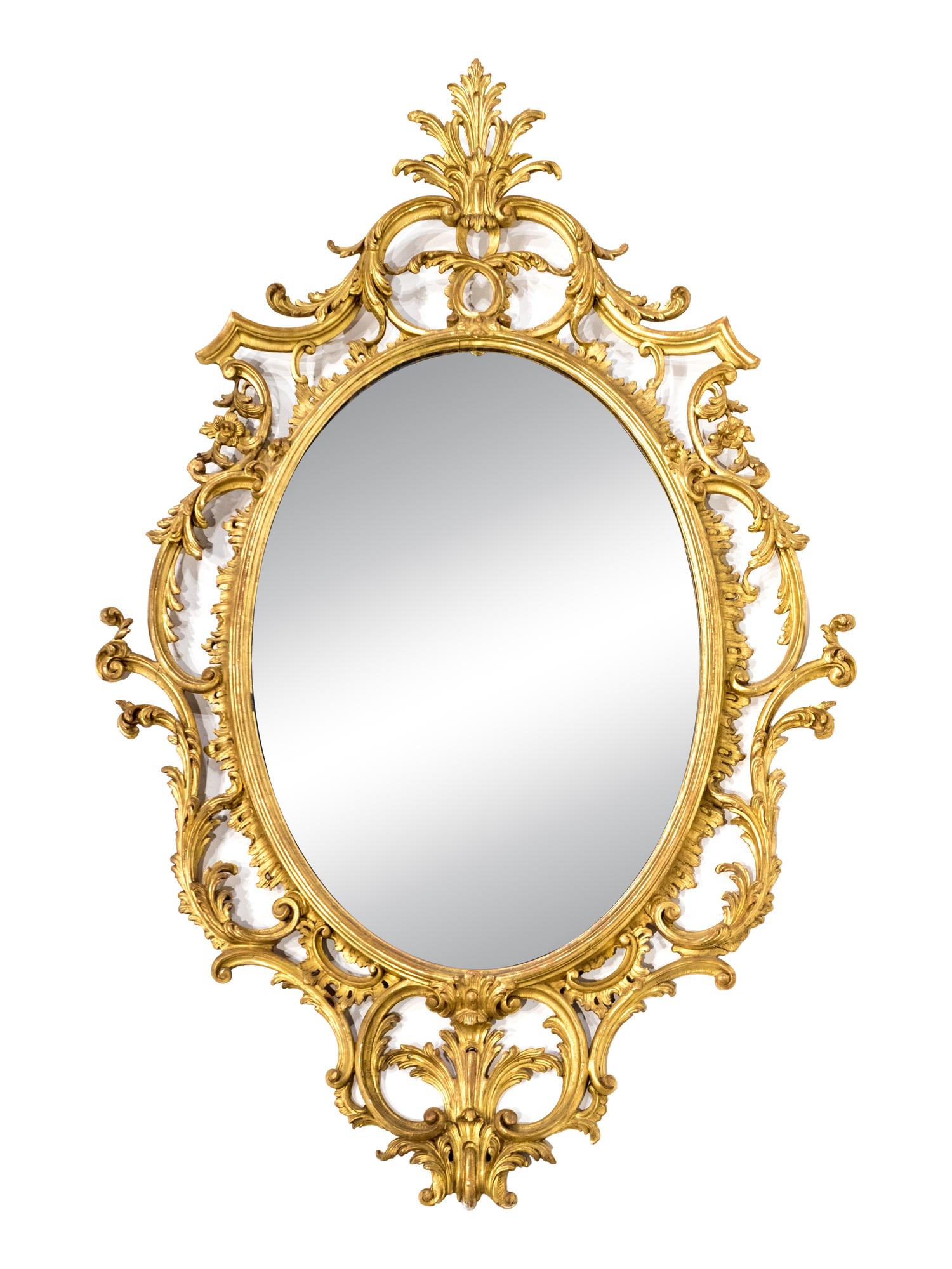 A George III Style Giltwood Mirror