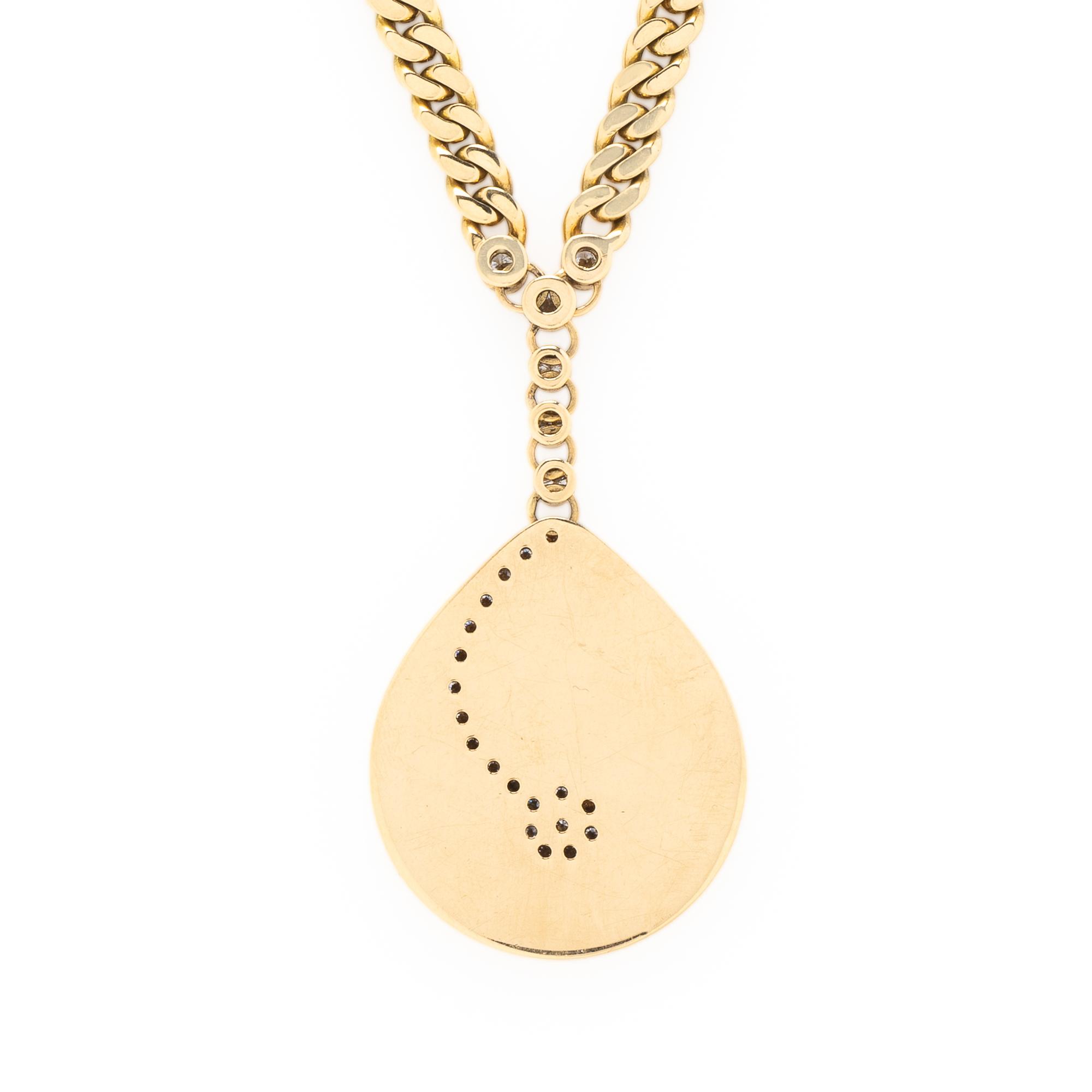 BULGARI, YELLOW GOLD, MULTIGEM, DIAMOND FLORAL INLAY NECKLACE