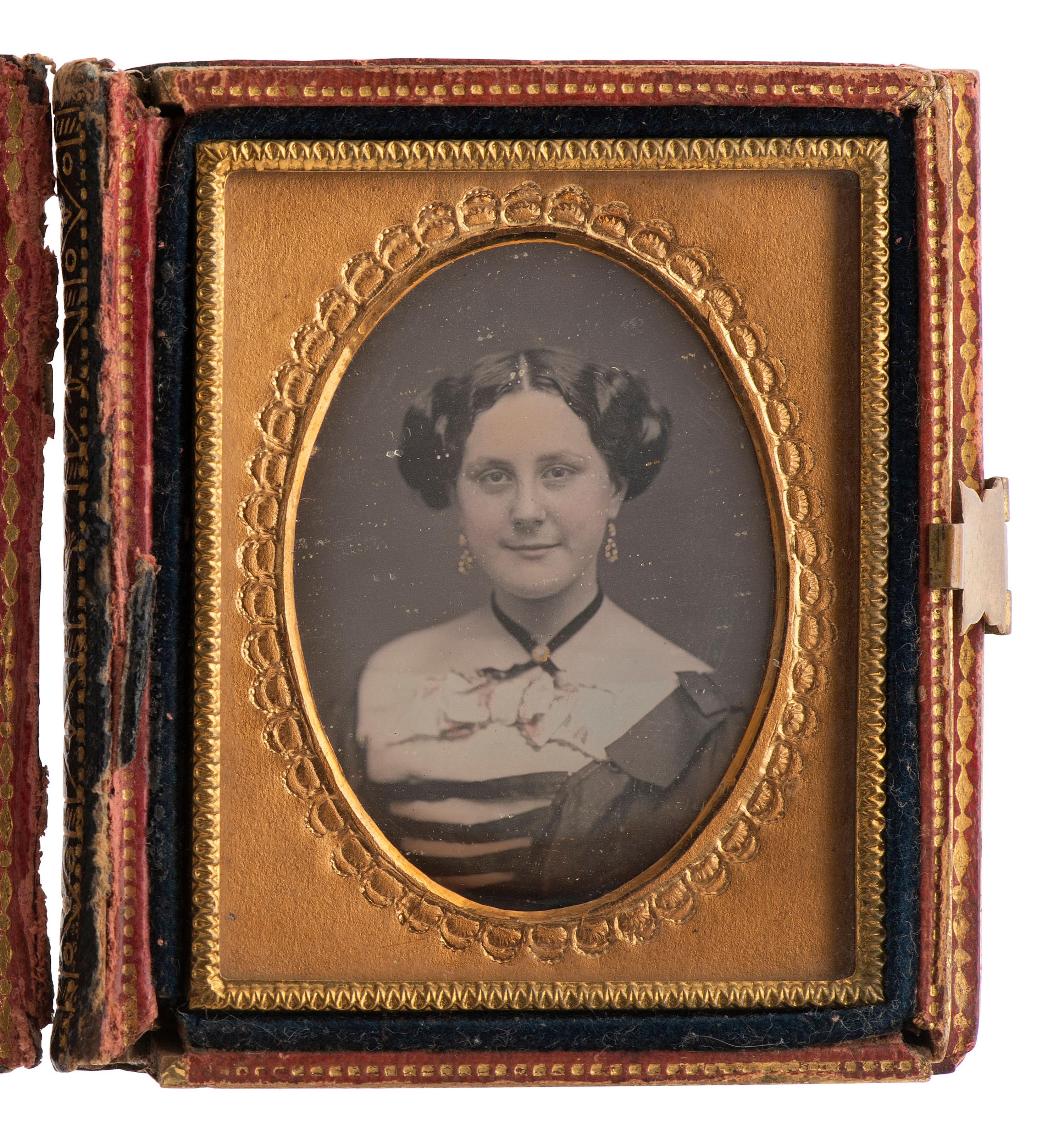 [EARLY PHOTOGRAPHY]. Collection of cased images, glass negatives, and postcards of nude subjects.