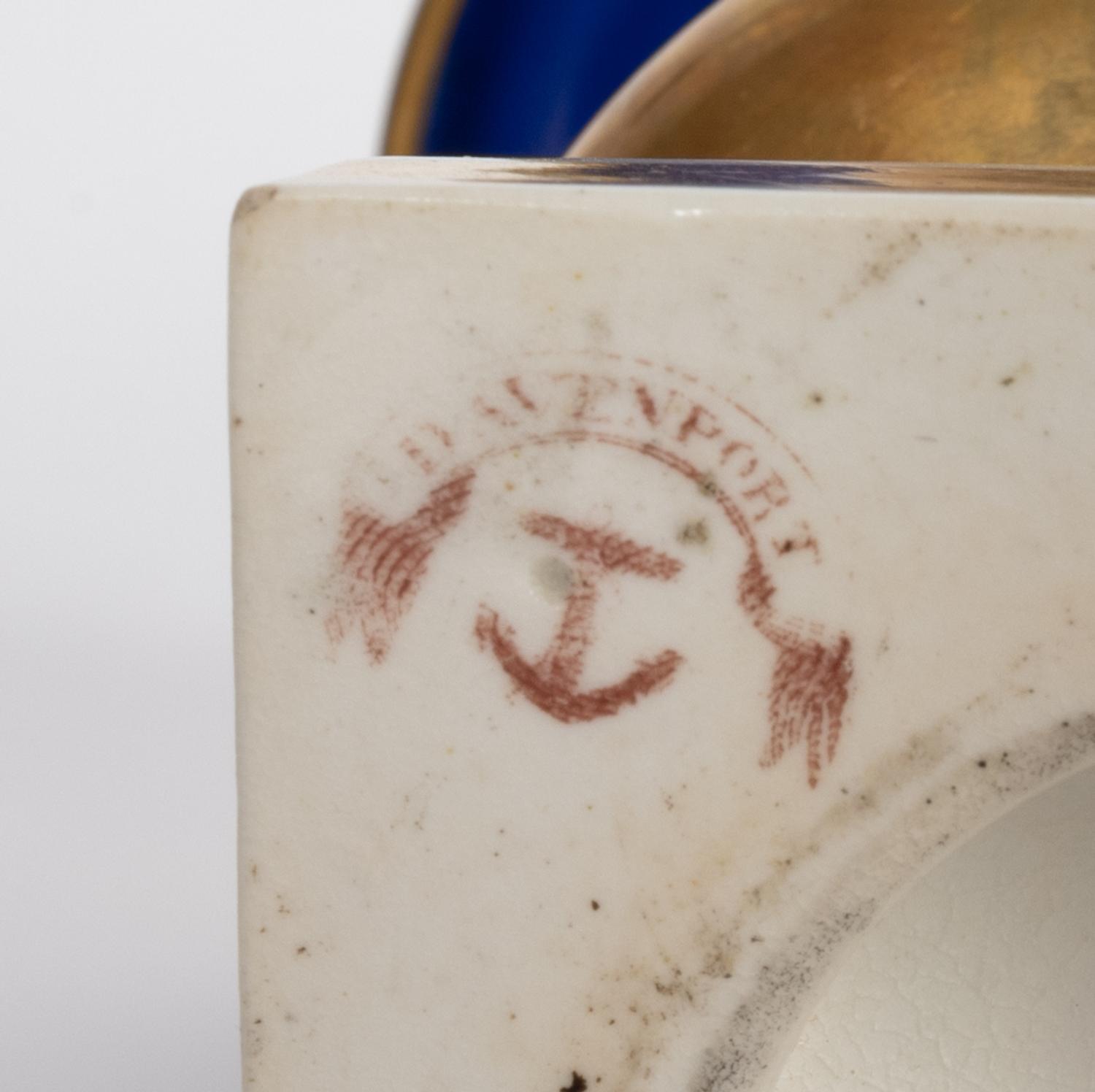 A Davenport Porcelain Three-Piece Garniture
