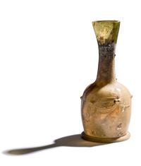 A Roman Glass Unguentarium with Six Knobs