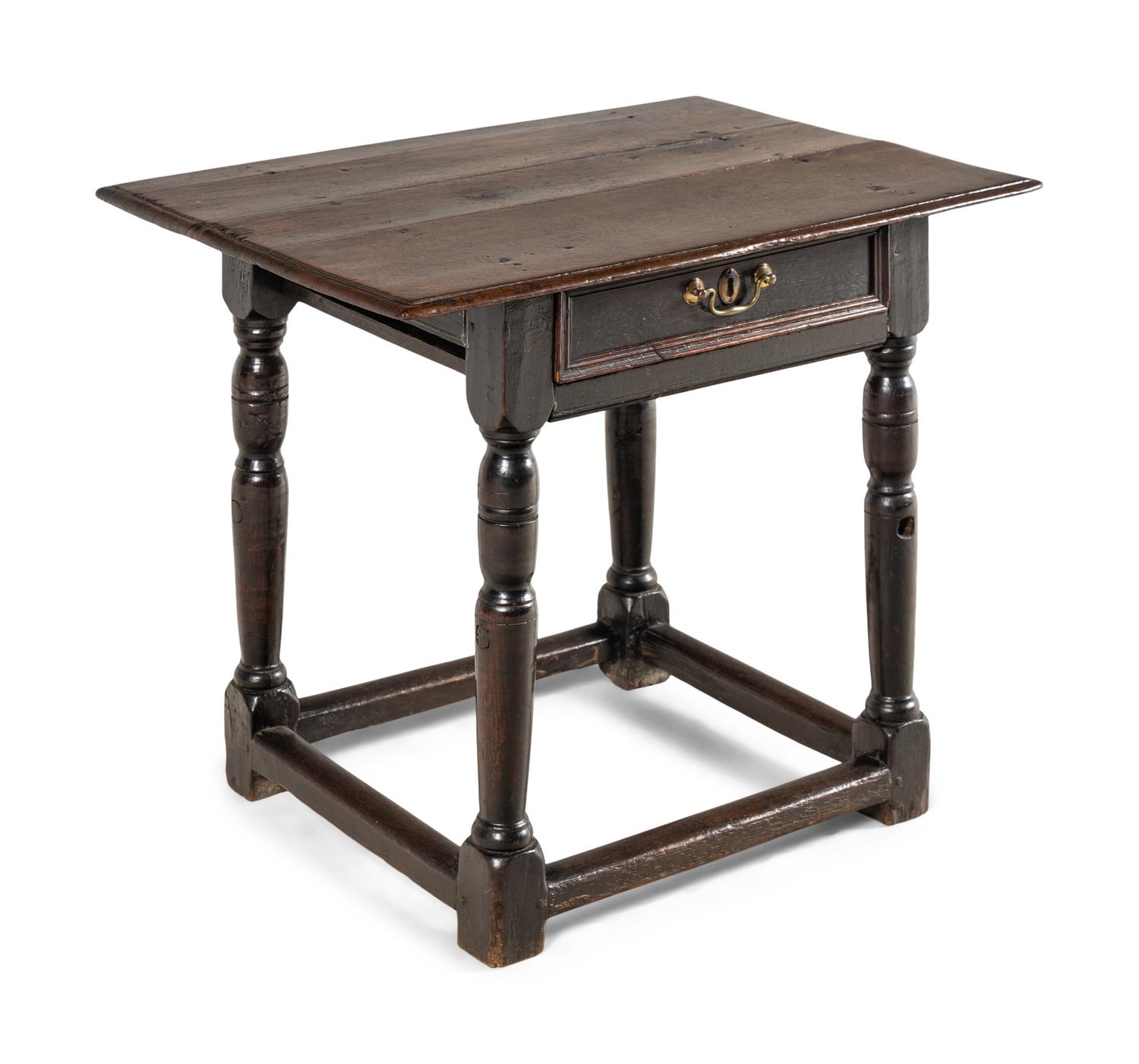 A William and Mary Oak Side Table