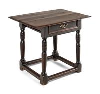 A William and Mary Oak Side Table