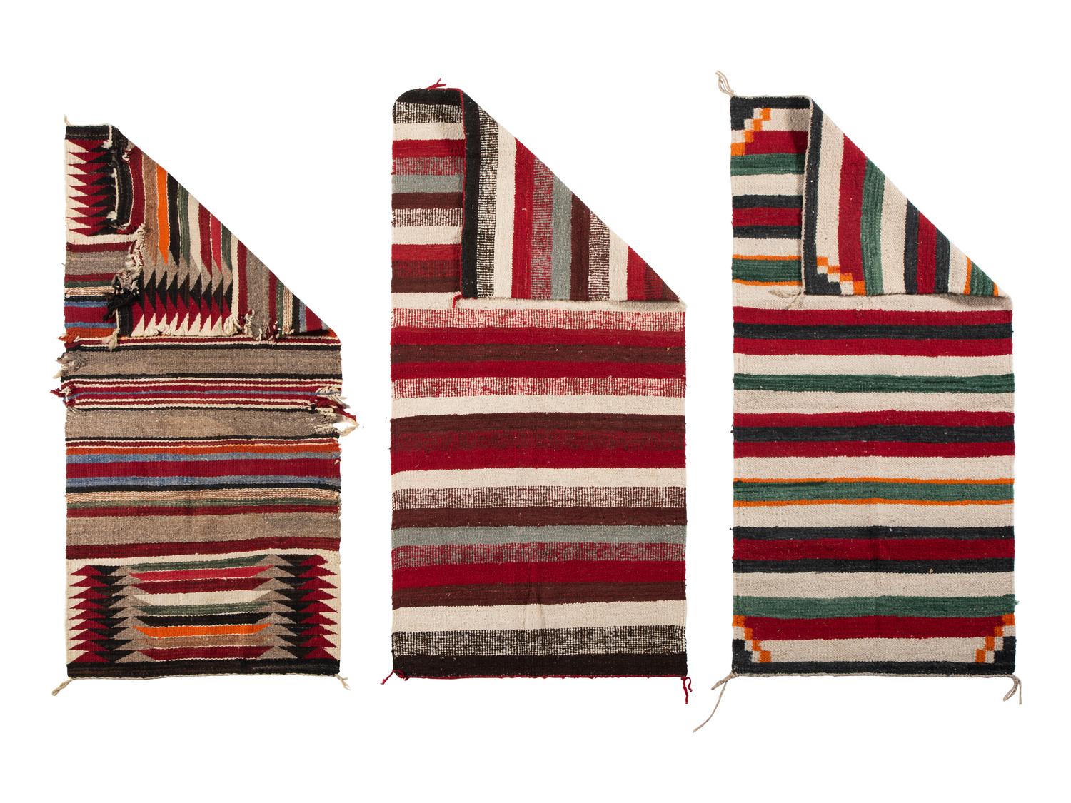 Navajo Banded Saddle Blankets