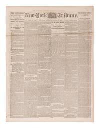 [ABOLITION-CIVIL WAR] New York Tribune feat. Frederick Douglass' "Mission of the War" lecture, 1864.