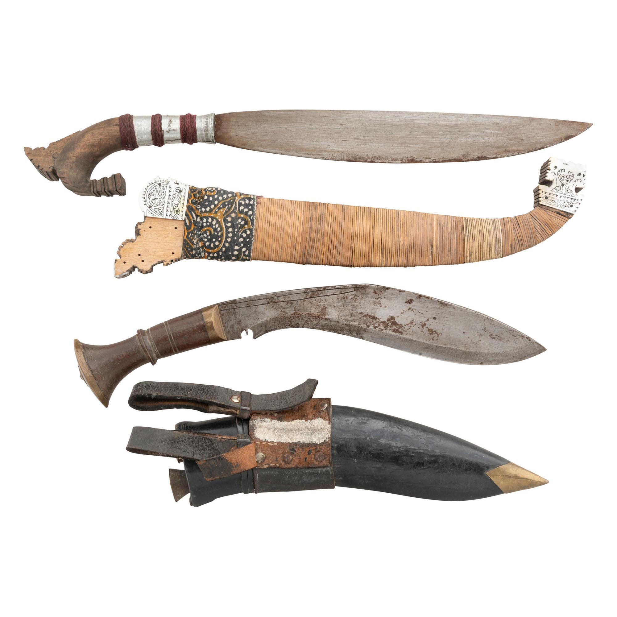 Two Ethnographic Edged Weapons: Nepalese Kukri and Filipino Barong