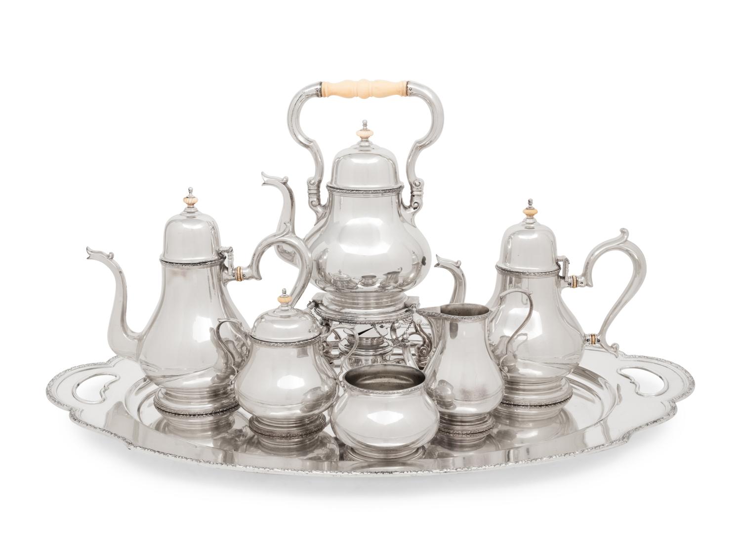 An American Silver Seven-Piece Tea and Coffee Service