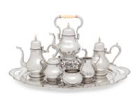 An American Silver Seven-Piece Tea and Coffee Service