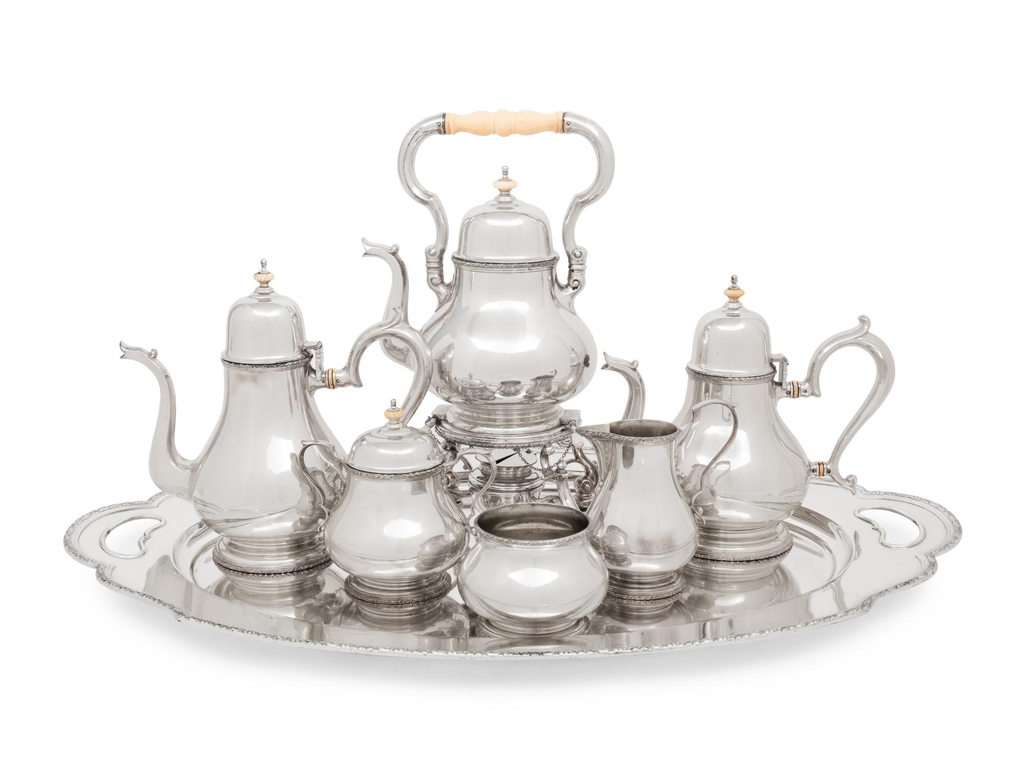 An American Silver Seven-Piece Tea and Coffee Service