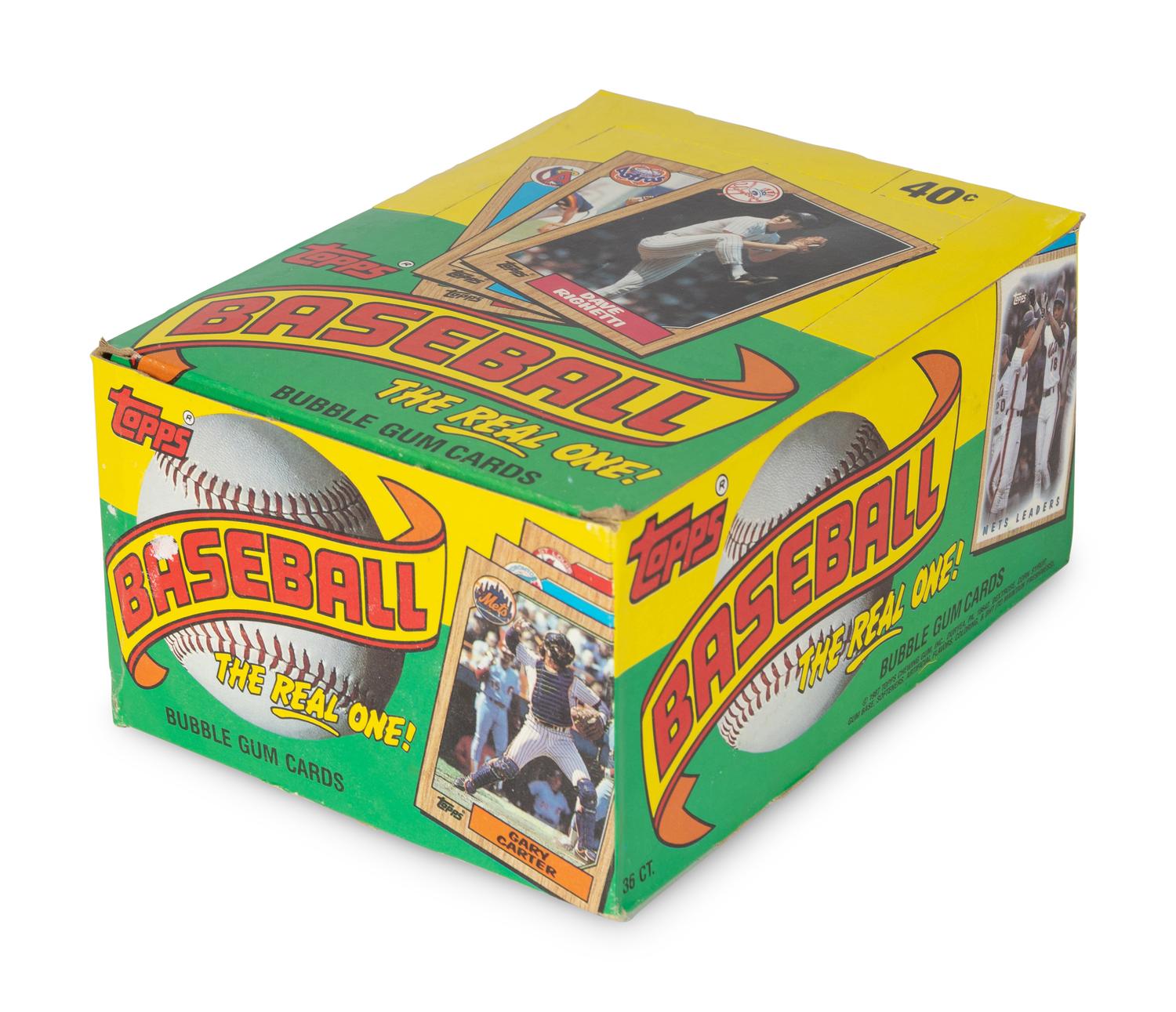 A Group of 20 Case Fresh Wax Boxes of 1987 Topps Baseball Cards