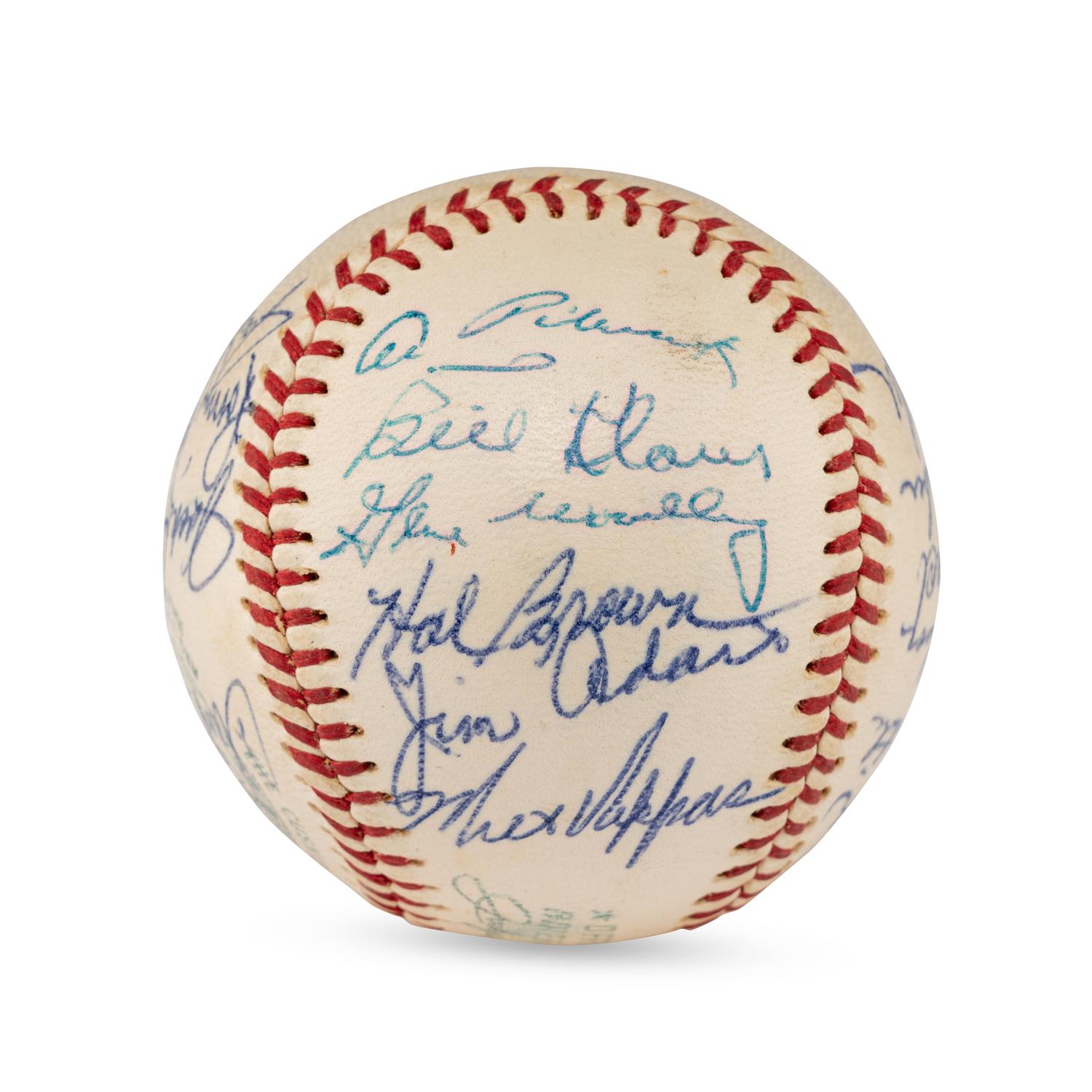 A 1960 Baltimore Orioles Team Signed Autograph Baseball
