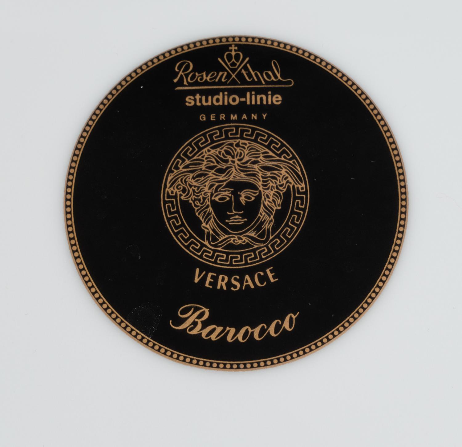A Group of Versace Porcelain Barocco Tableware