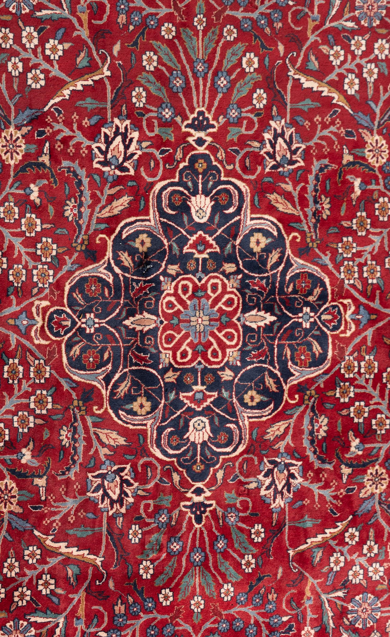 An Isfahan Style Wool Area Rug