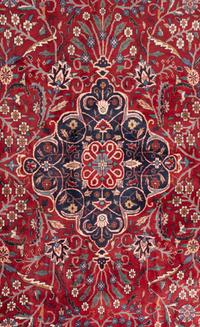 An Isfahan Style Wool Area Rug