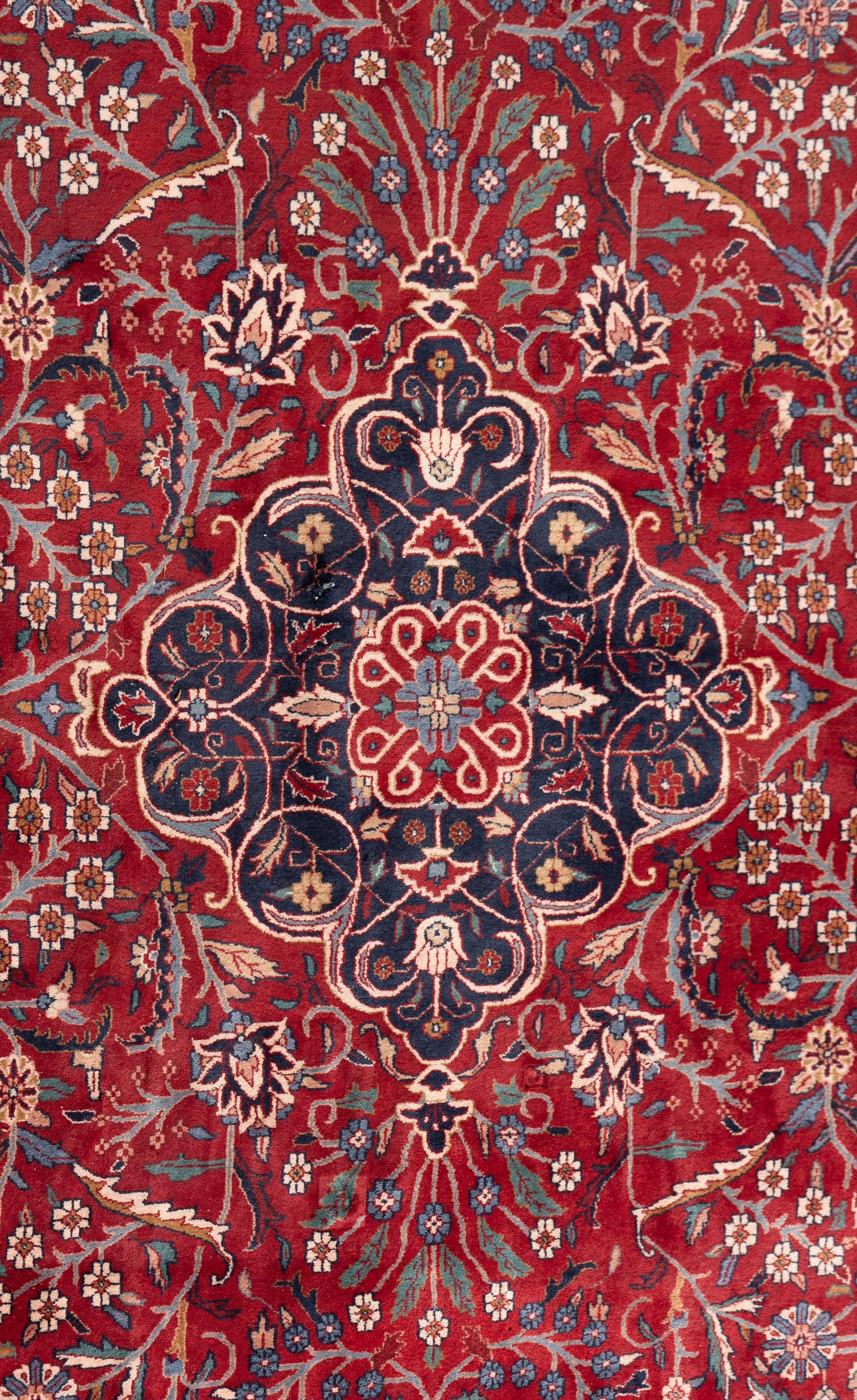 An Isfahan Style Wool Area Rug
