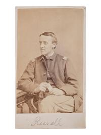 [CIVIL WAR]. CDV of Cabot J. Russell, 54th Massachusetts Infantry Regiment, KIA at Fort Wagner. [Boston: Whipple], ca 1863.