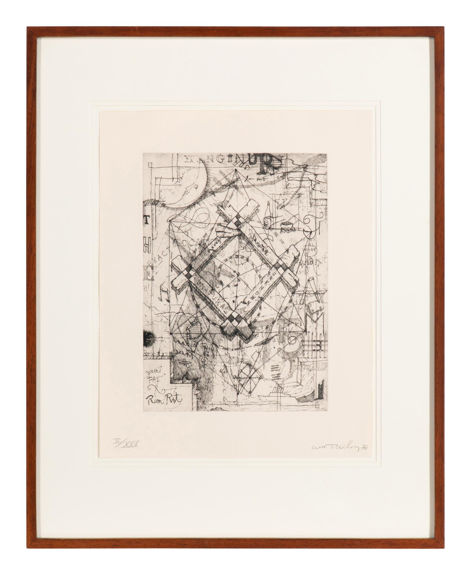Hanging up the Frame (from Suite of Daze ), 1976
