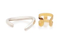 Hermès Sterling Silver Necklace and Cuff