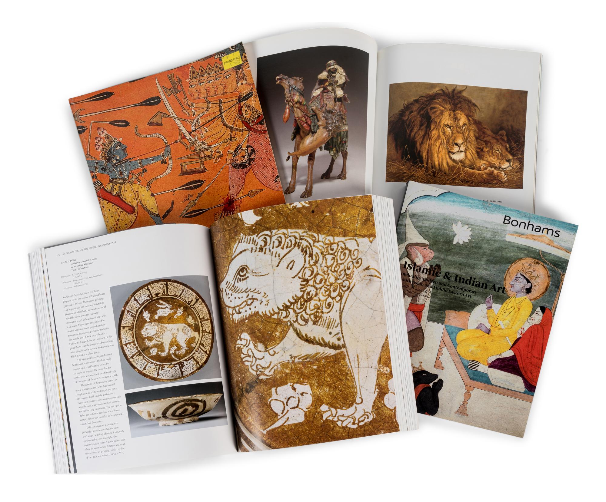 [ISLAMIC & INDIAN ART] A group of reference works and auction catalogues about Islamic and Indian art