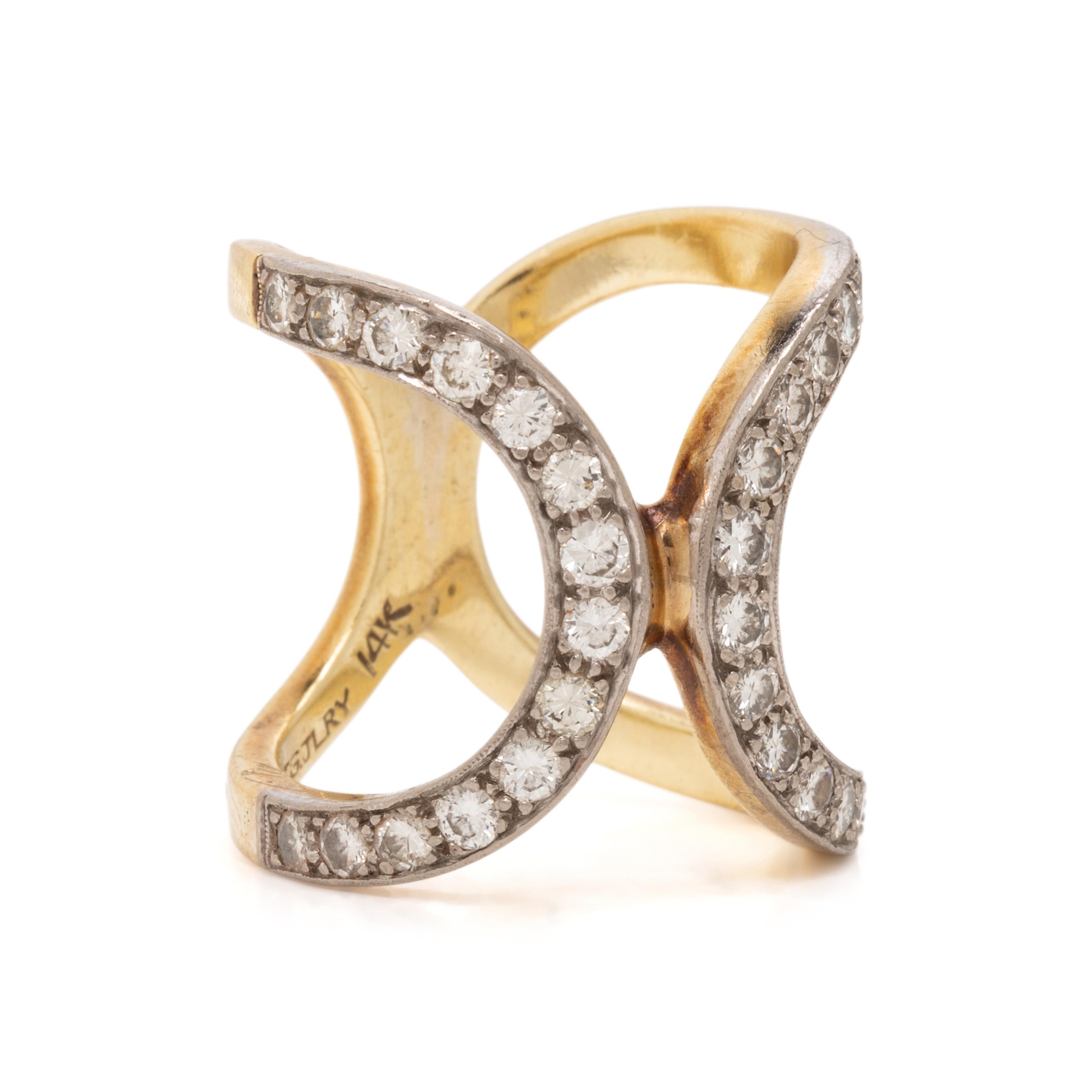 Diamond and Yellow Gold Ring