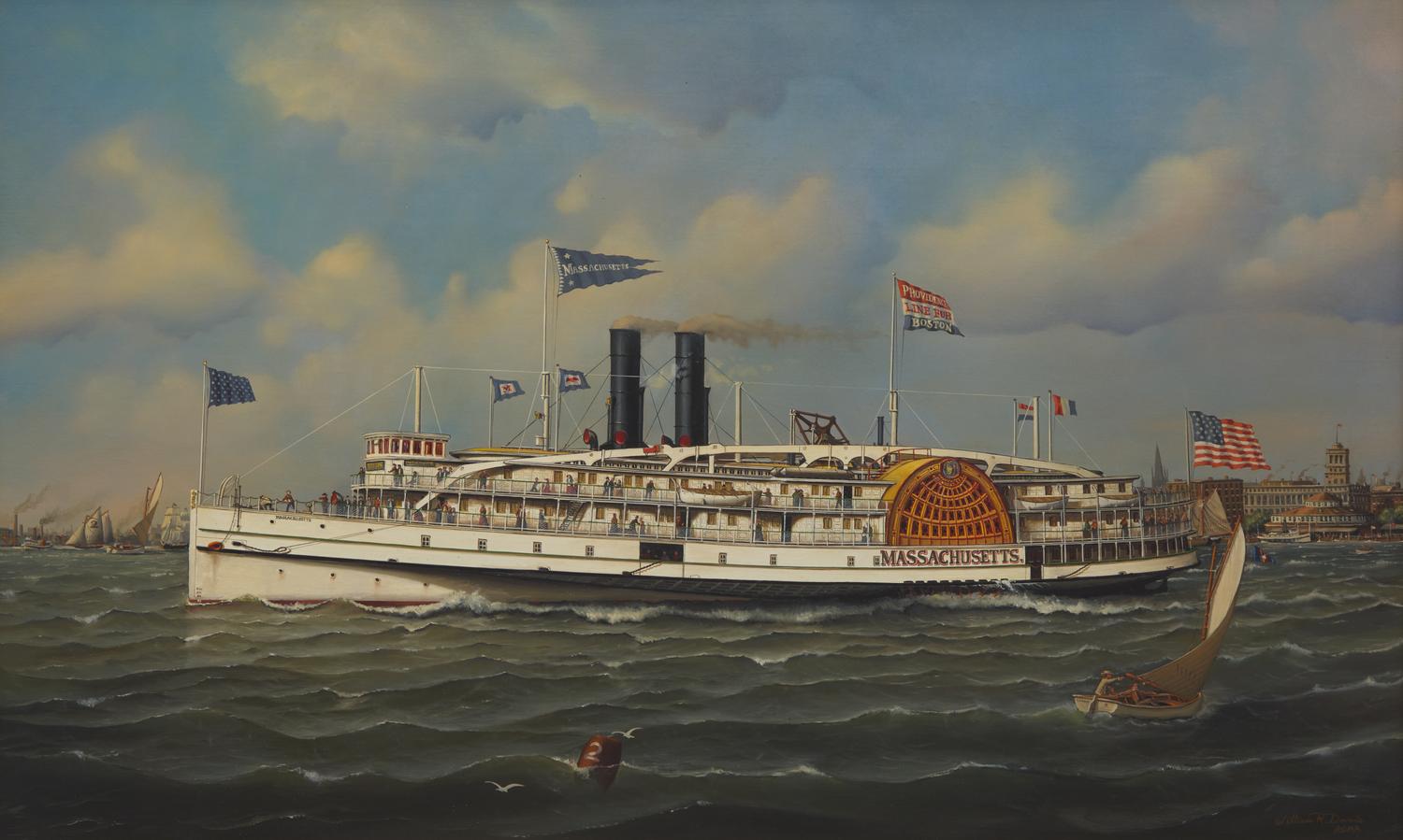 The Paddle Wheeler 'Massachusetts'