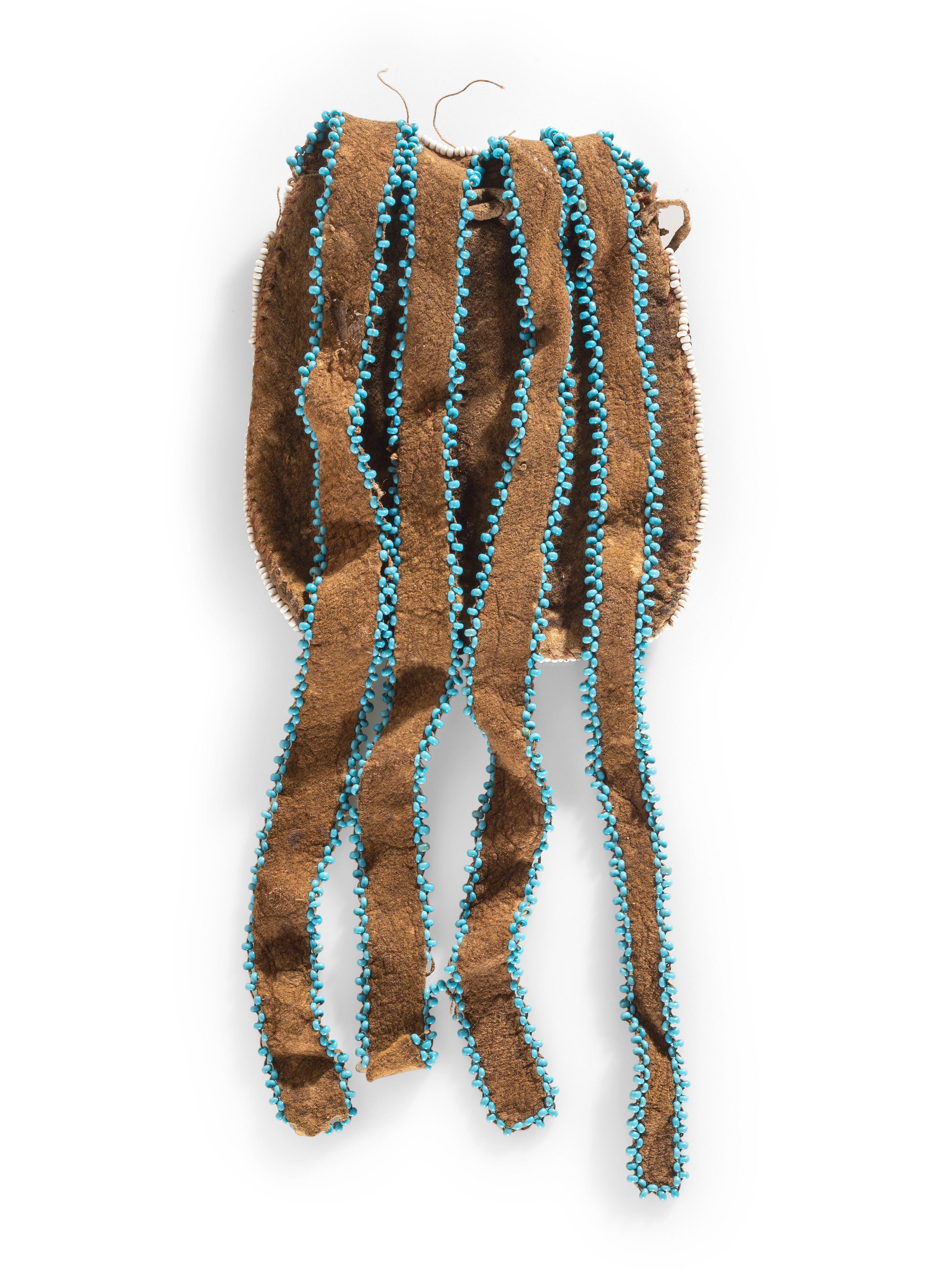 Prairie Beaded Hide Puzzle Pouch