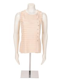 Unlabeled Haute Couture Pleated Top, Attributed to Chanel, 1990-2000s
