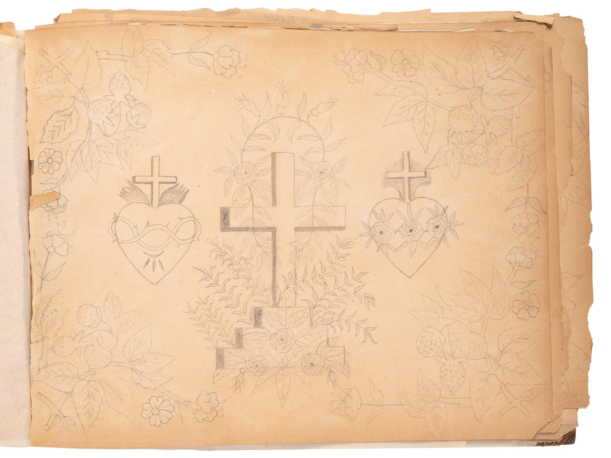 "Drawings Presented to Rev. Pius Boehm by His Little Indian Children." [Crow Creek Reservation, South Dakota.] 4 May 1899.