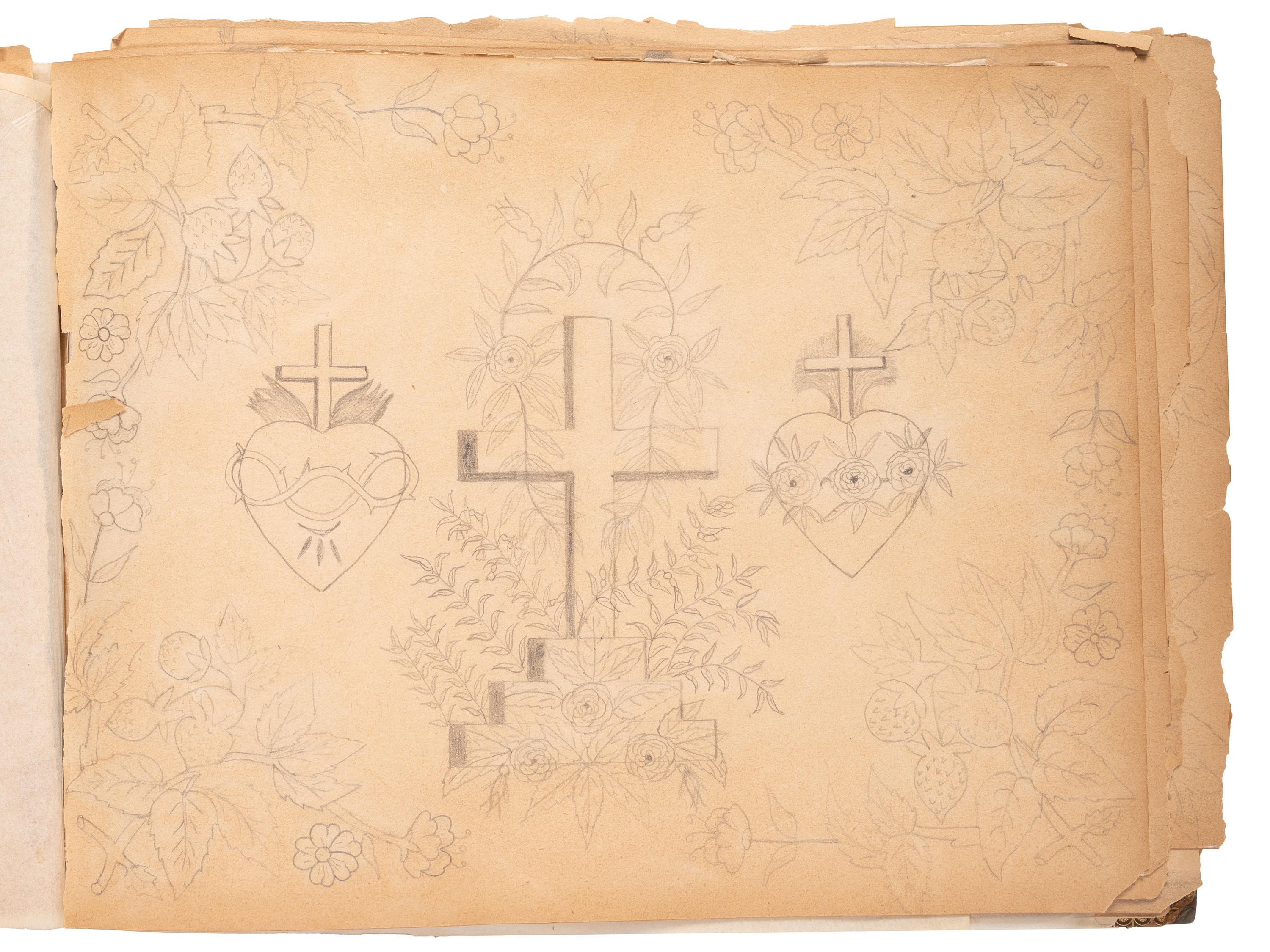 "Drawings Presented to Rev. Pius Boehm by His Little Indian Children." [Crow Creek Reservation, South Dakota.] 4 May 1899.