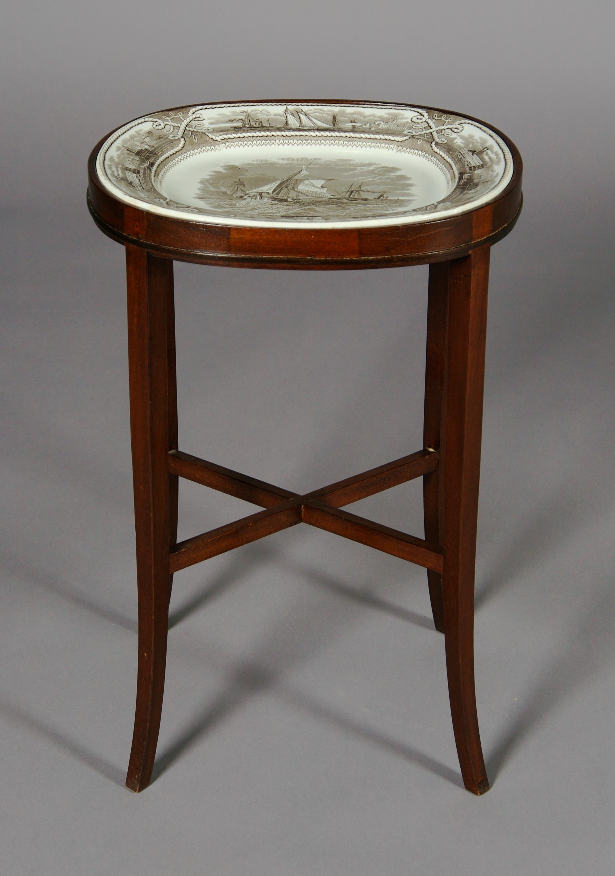An English Pottery Tray, Mason, Width 13 1/4 inches.