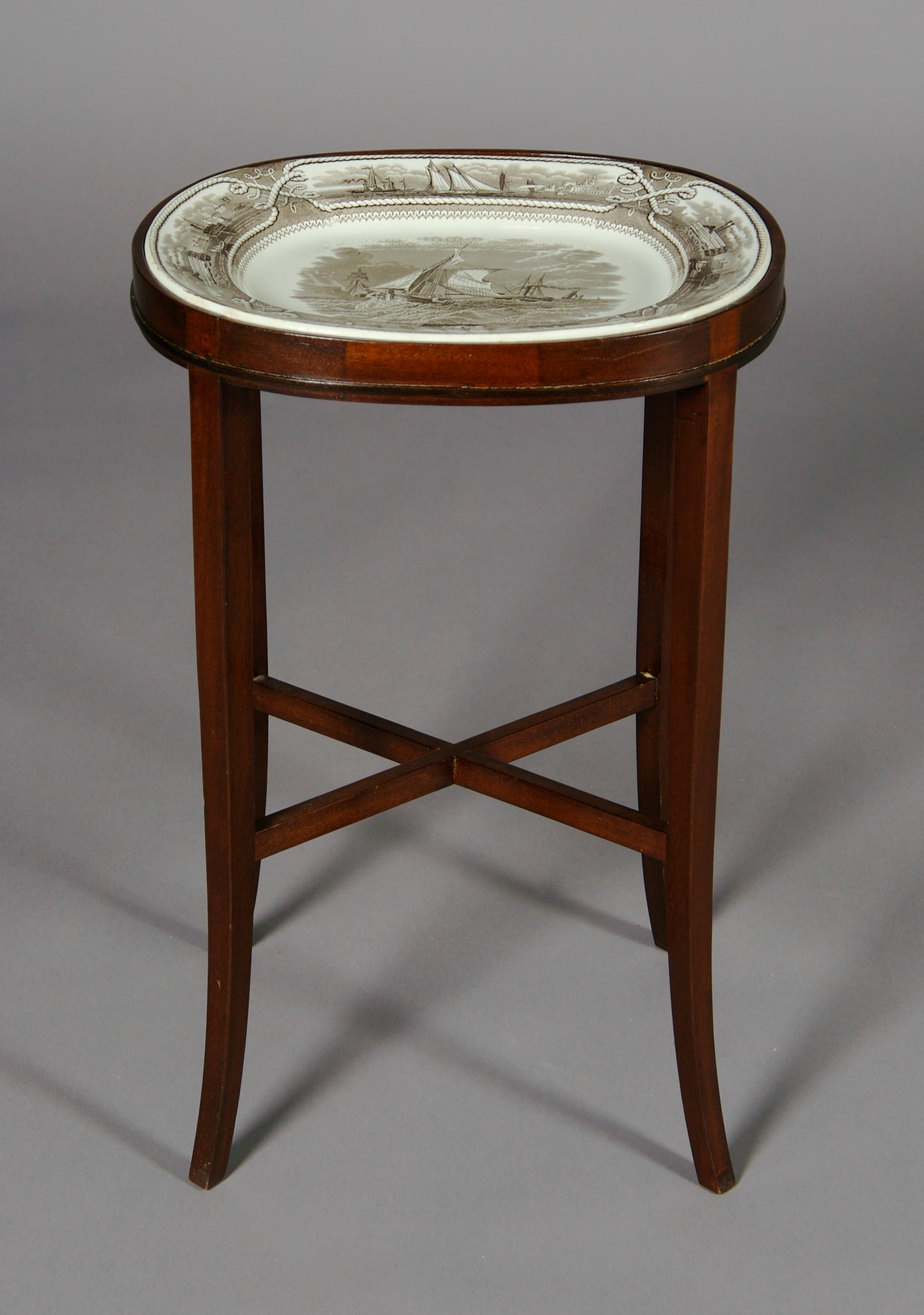 An English Pottery Tray, Mason, Width 13 1/4 inches.