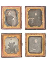 [EARLY PHOTOGRAPHY]. 34 assorted daguerreotypes, ambrotypes, and tintypes featuring children.
