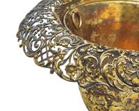 An American Silver-Gilt Reticulated Urn