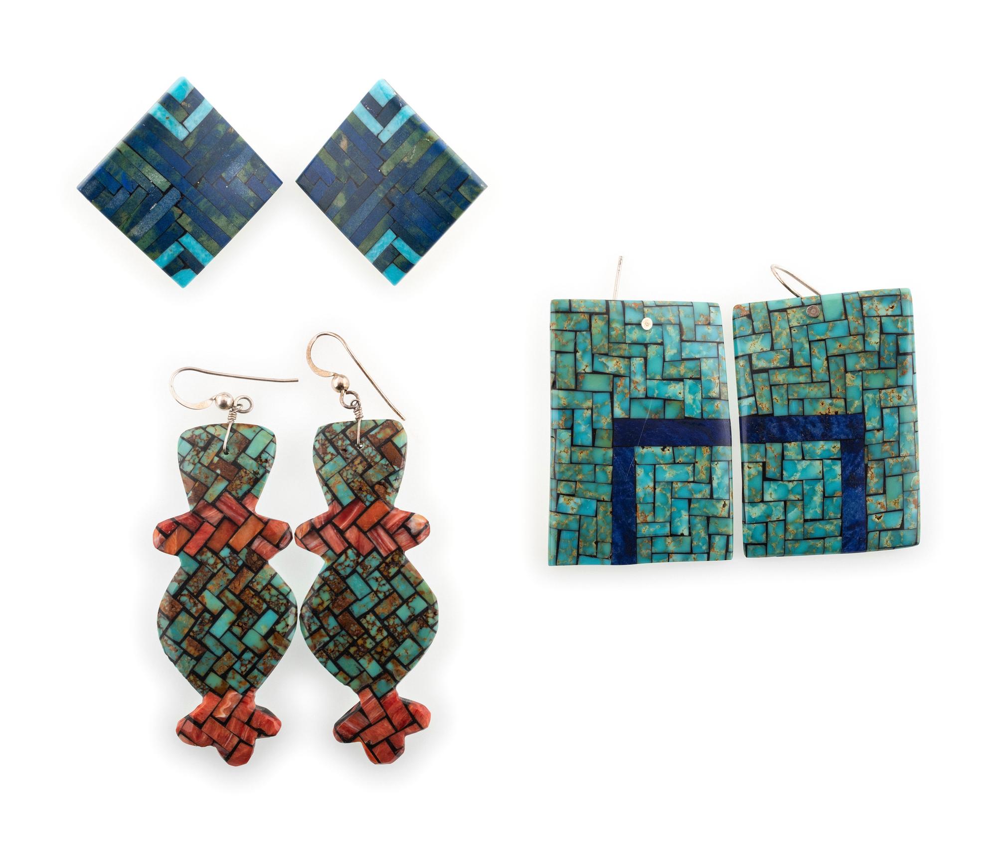 Mosaic Inlay Earrings