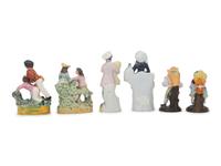 Six Staffordshire Couples and Figures