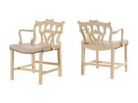 Pair of Contemporary Painted Armchairs