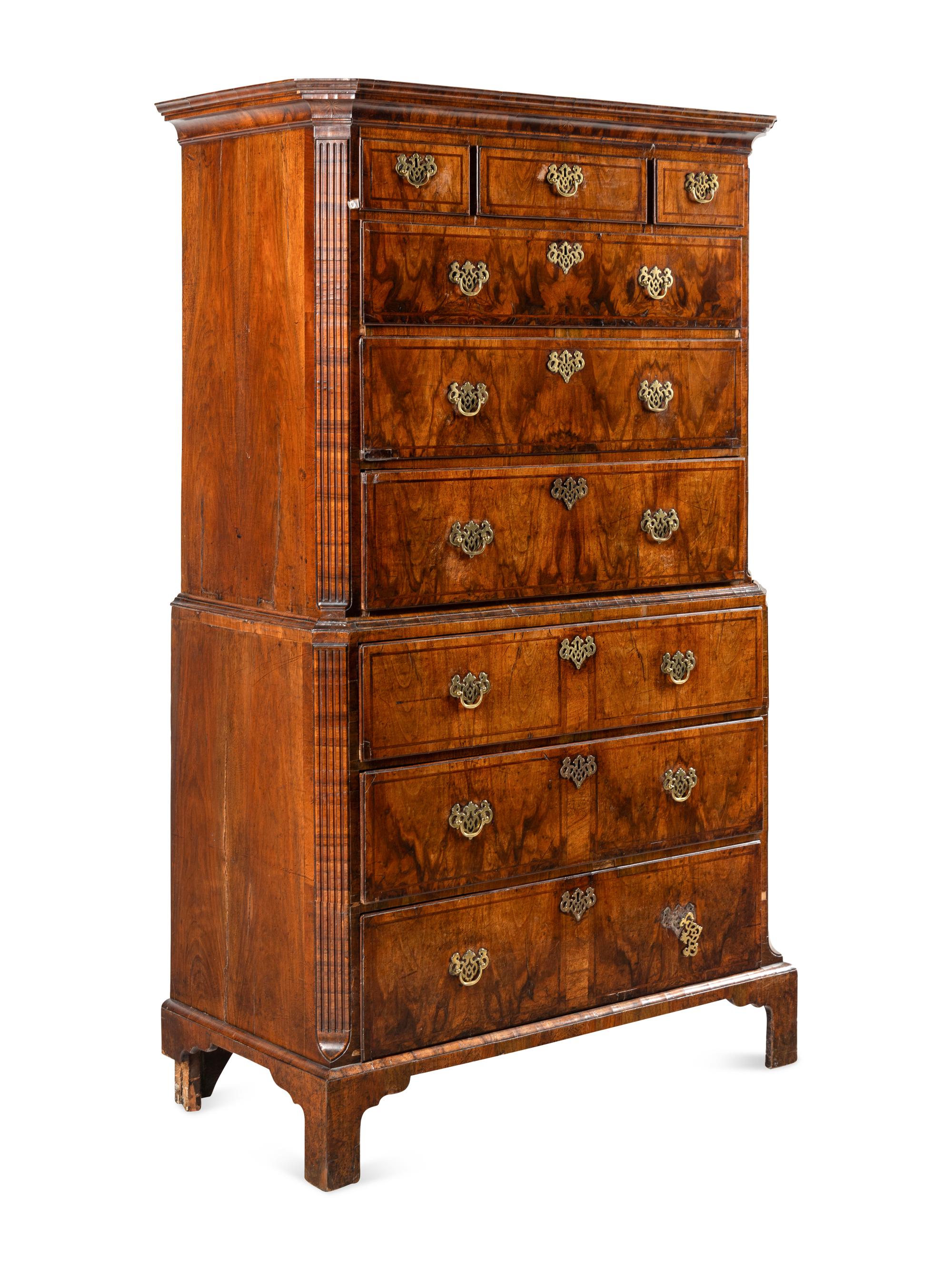 A George III Mahogany Chest-on-Chest