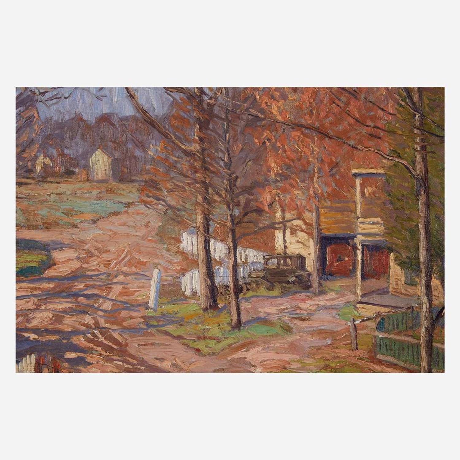 Kenneth R. Nunamaker (American, 1890–1957) River Road at Centre Bridge