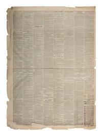 [LINCOLN, Abraham (1809-1865) - ASSASSINATION]. American and Commercial Advertiser . Vol. CXXX, No. 21,397. Baltimore, MD: 17 April 1865.