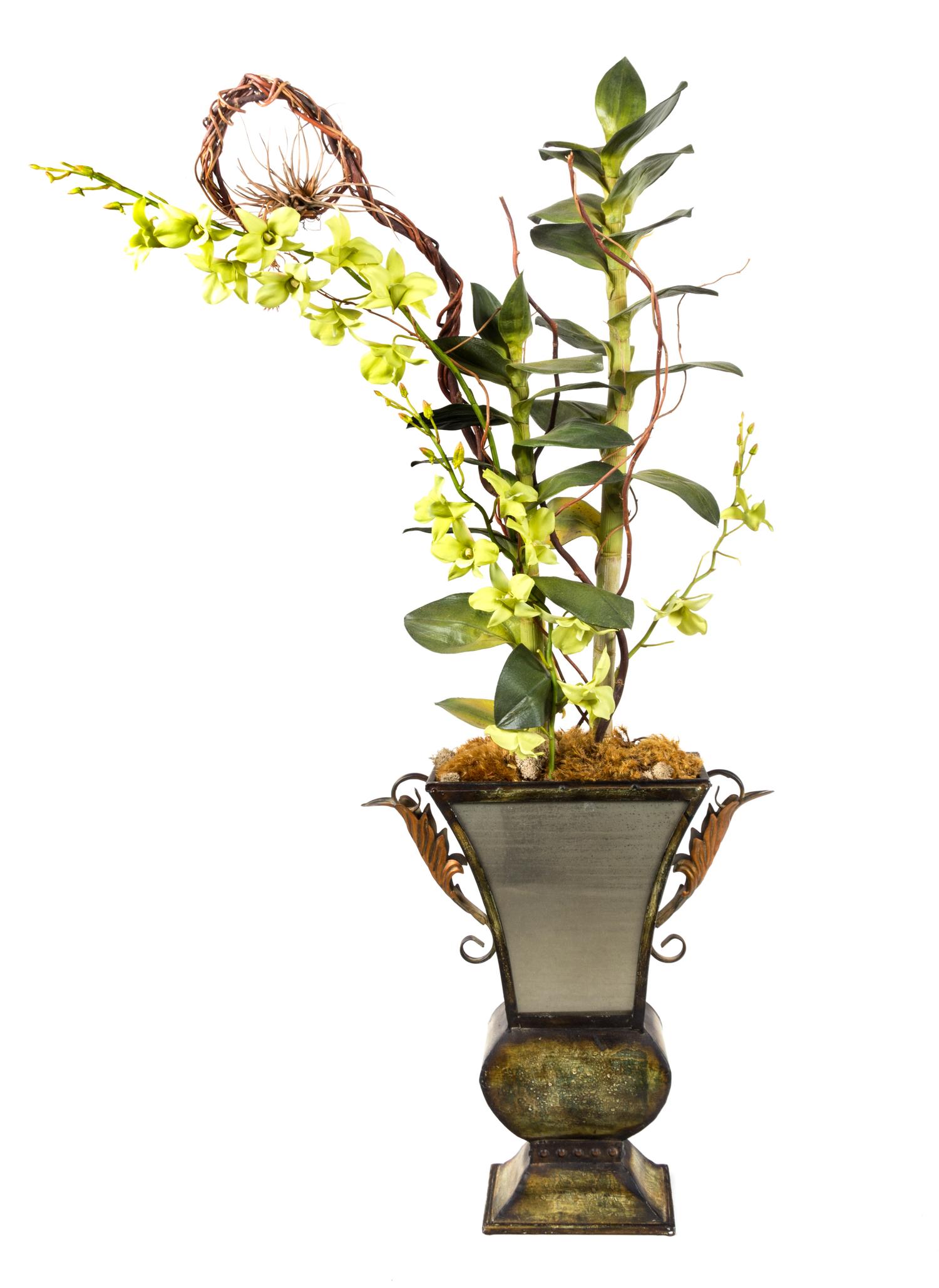 A Group of Five Decorative Vases Height of tallest 50 inches.
