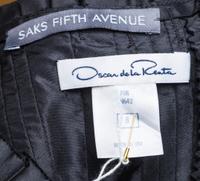 An Oscar de la Renta Black Silk Cocktail Dress, Size 8.