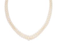 DOUBLE STRAND CULTURED PEARL NECKLACE