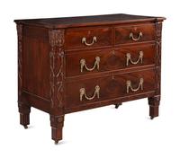 A Dutch Mahogany Chest of Drawers