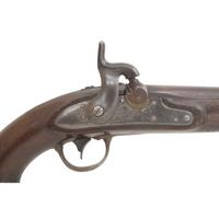Confederate Style Brazed Bolster Conversion of a New Jersey Surcharged US Model 1836 Pistol